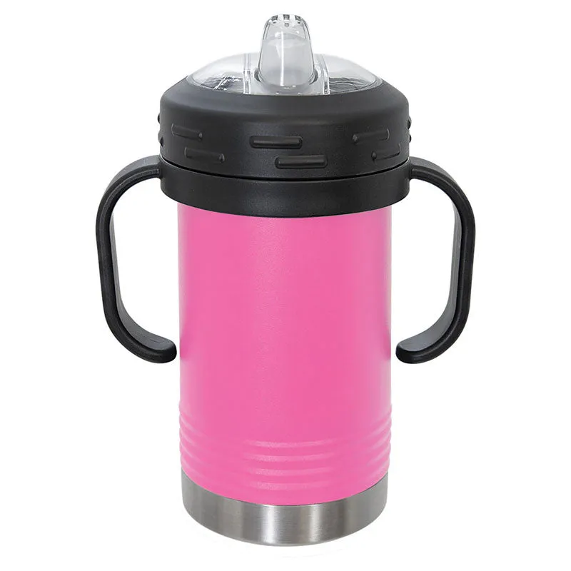 10 oz Stainless Steel Insulated Training Sippy Cup Tumblers with Removable Handles