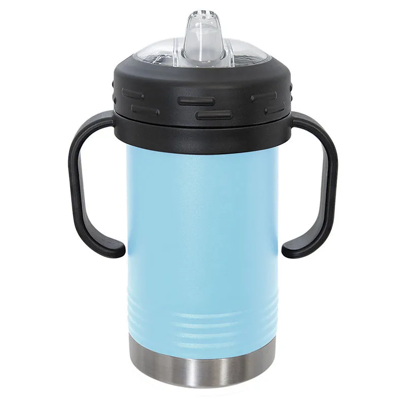 10 oz Stainless Steel Insulated Training Sippy Cup Tumblers with Removable Handles