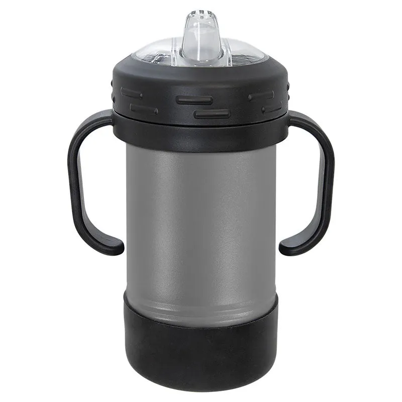 10 oz Stainless Steel Insulated Training Sippy Cup Tumblers with Removable Handles