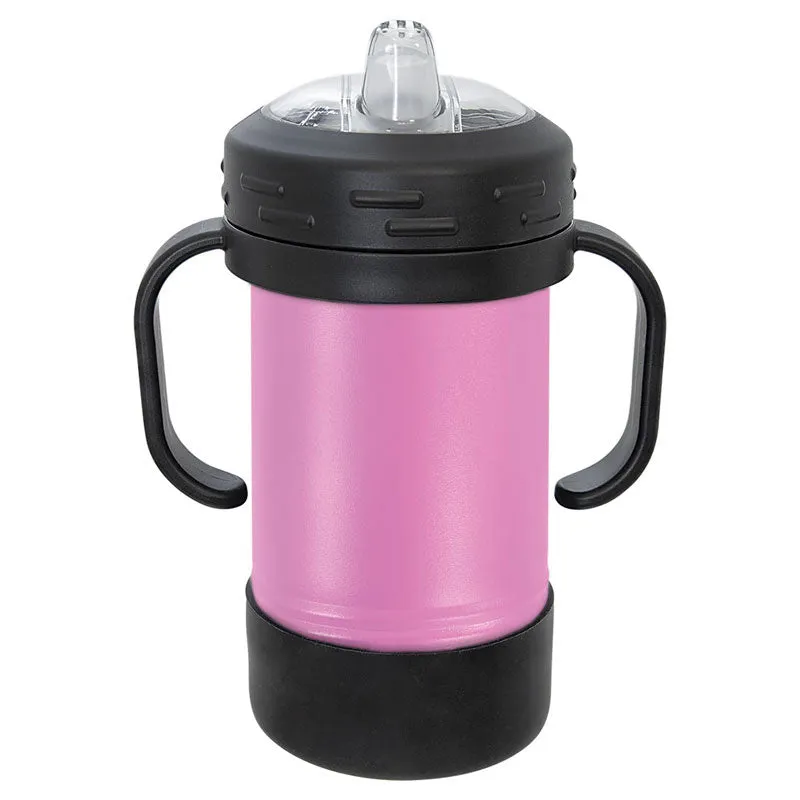 10 oz Stainless Steel Insulated Training Sippy Cup Tumblers with Removable Handles