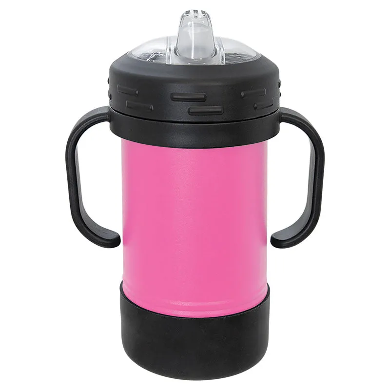 10 oz Stainless Steel Insulated Training Sippy Cup Tumblers with Removable Handles