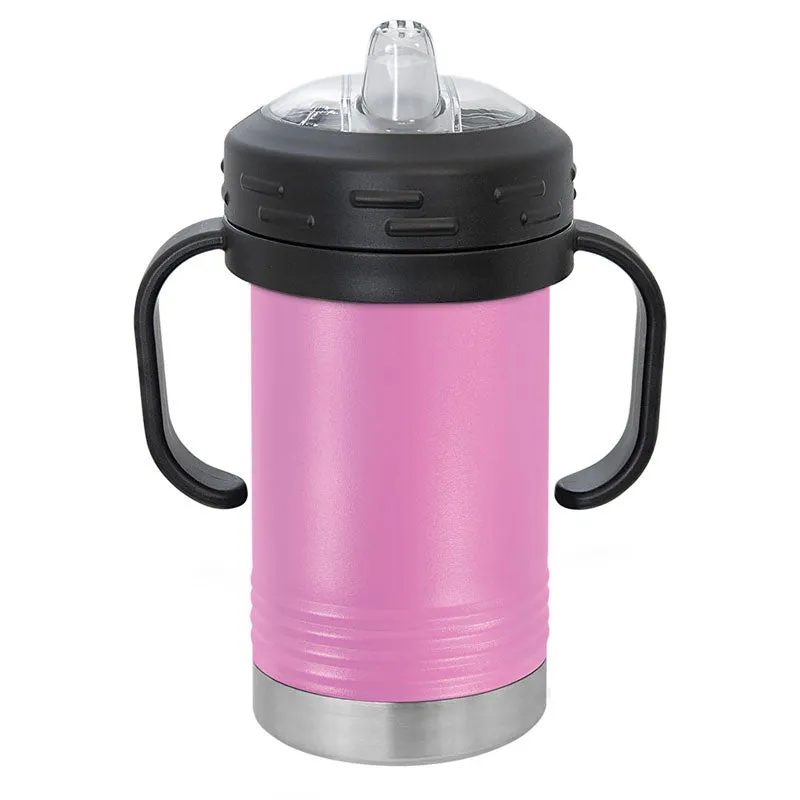 10 oz Stainless Steel Insulated Training Sippy Cup Tumblers with Removable Handles