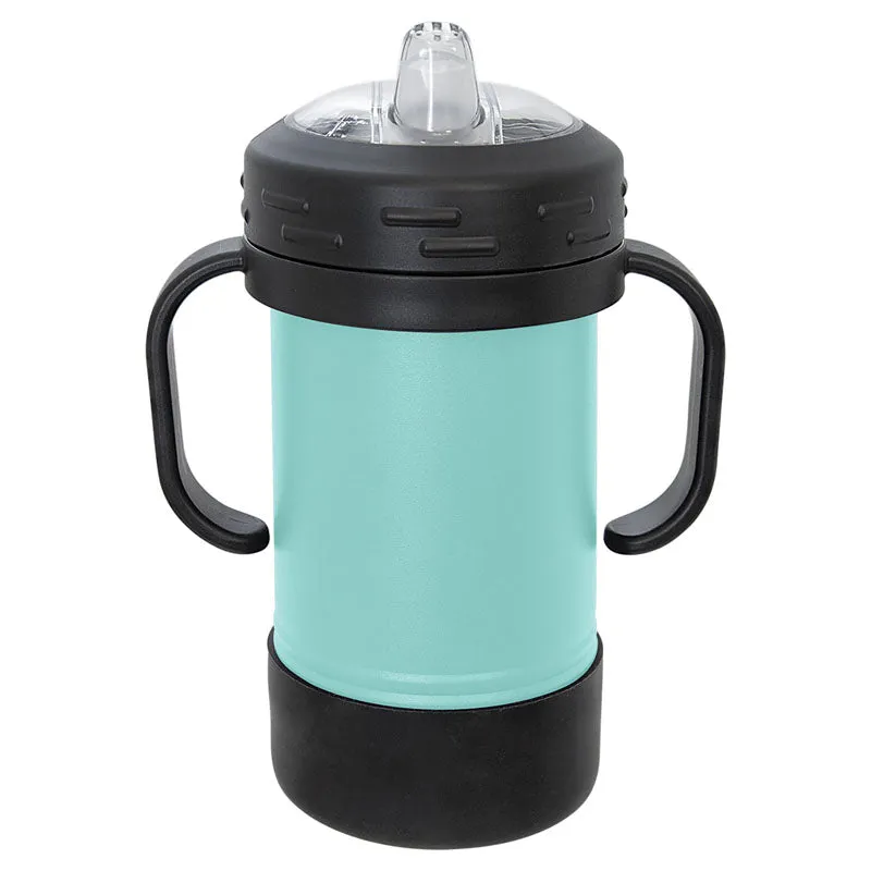 10 oz Stainless Steel Insulated Training Sippy Cup Tumblers with Removable Handles