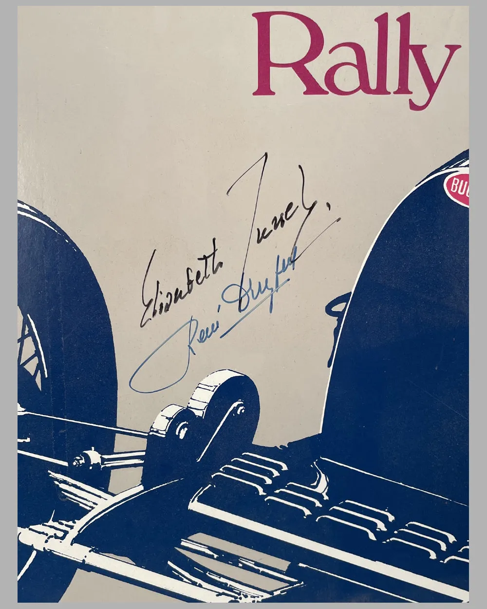 25th Anniversary International Rally autographed poster, 1985