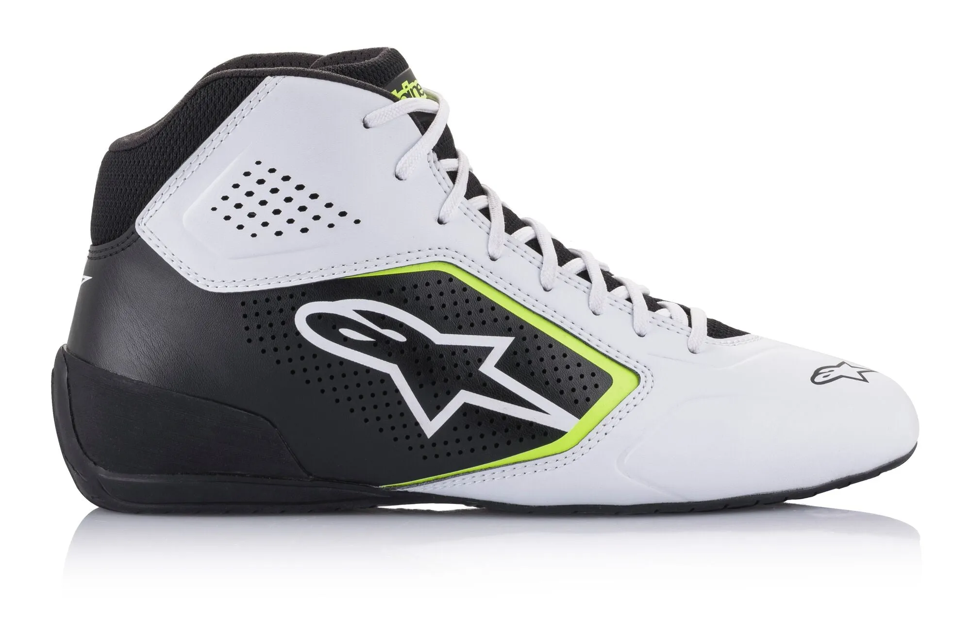 ALPINESTARS 2711521_215_11 Karting shoes TECH-1 K START V2, white/black/yellow fluo, Size 44