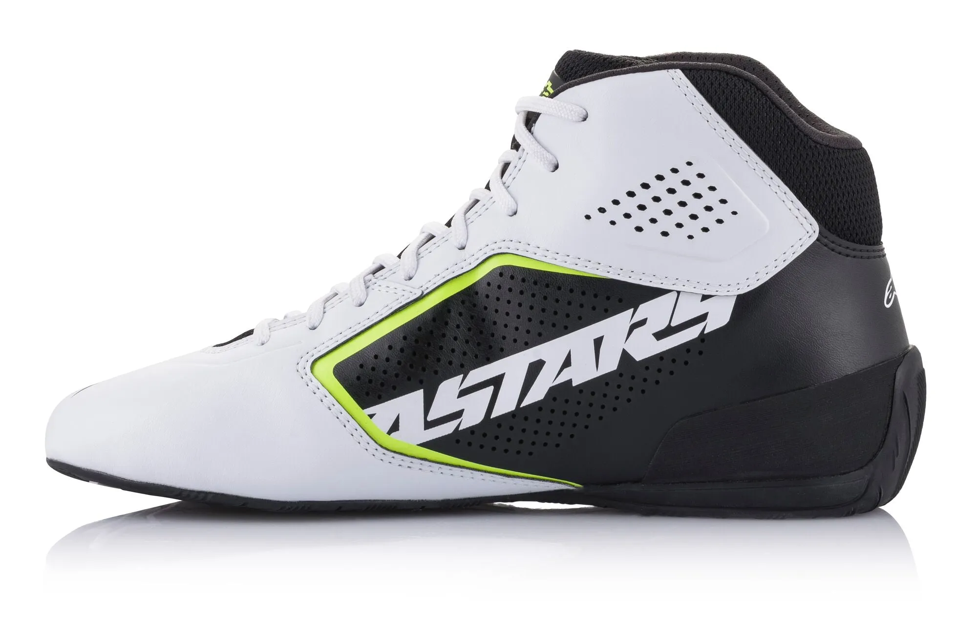 ALPINESTARS 2711521_215_11 Karting shoes TECH-1 K START V2, white/black/yellow fluo, Size 44