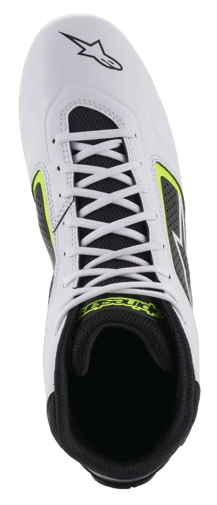 ALPINESTARS 2711521_215_11 Karting shoes TECH-1 K START V2, white/black/yellow fluo, Size 44