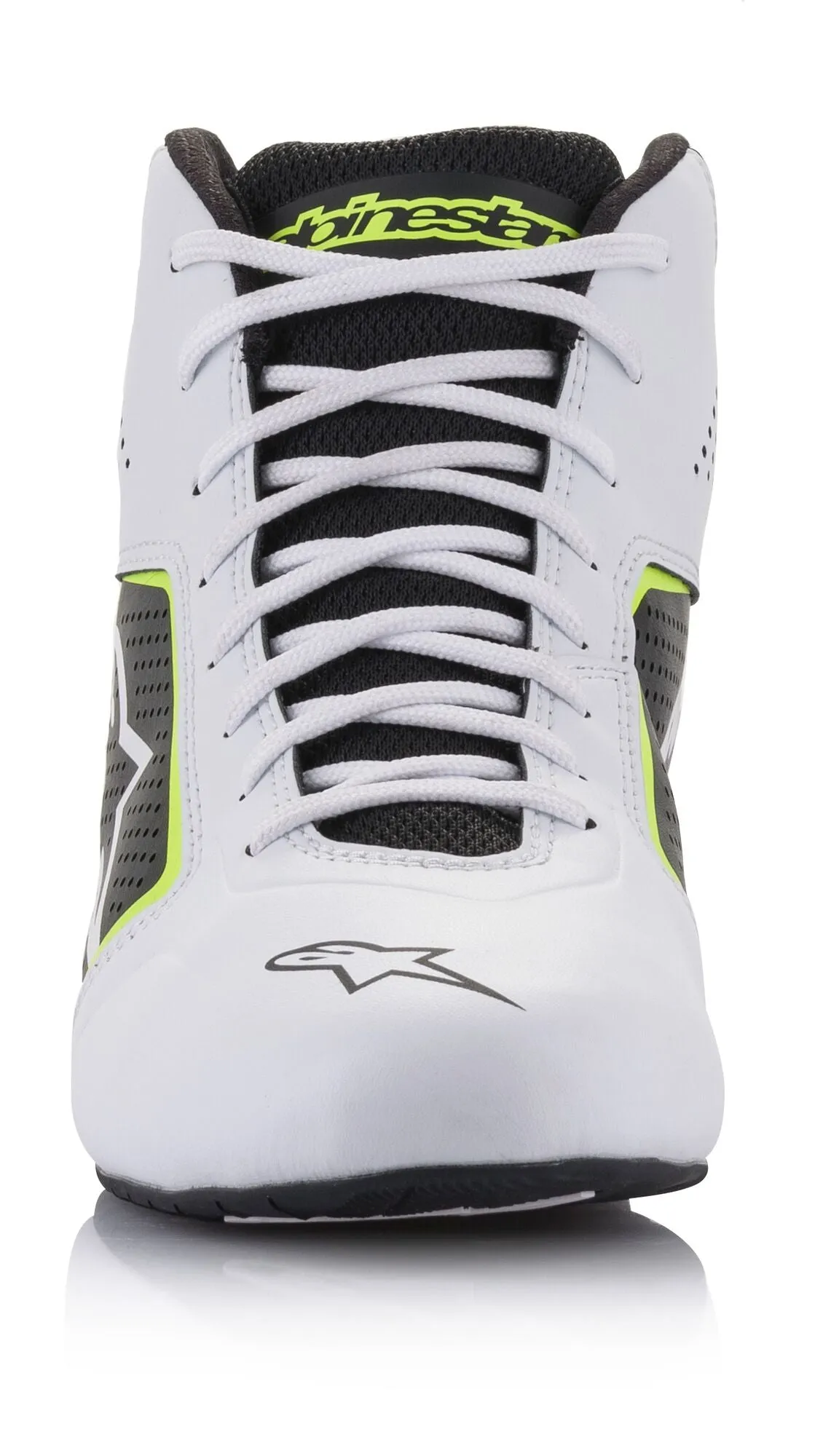 ALPINESTARS 2711521_215_11 Karting shoes TECH-1 K START V2, white/black/yellow fluo, Size 44