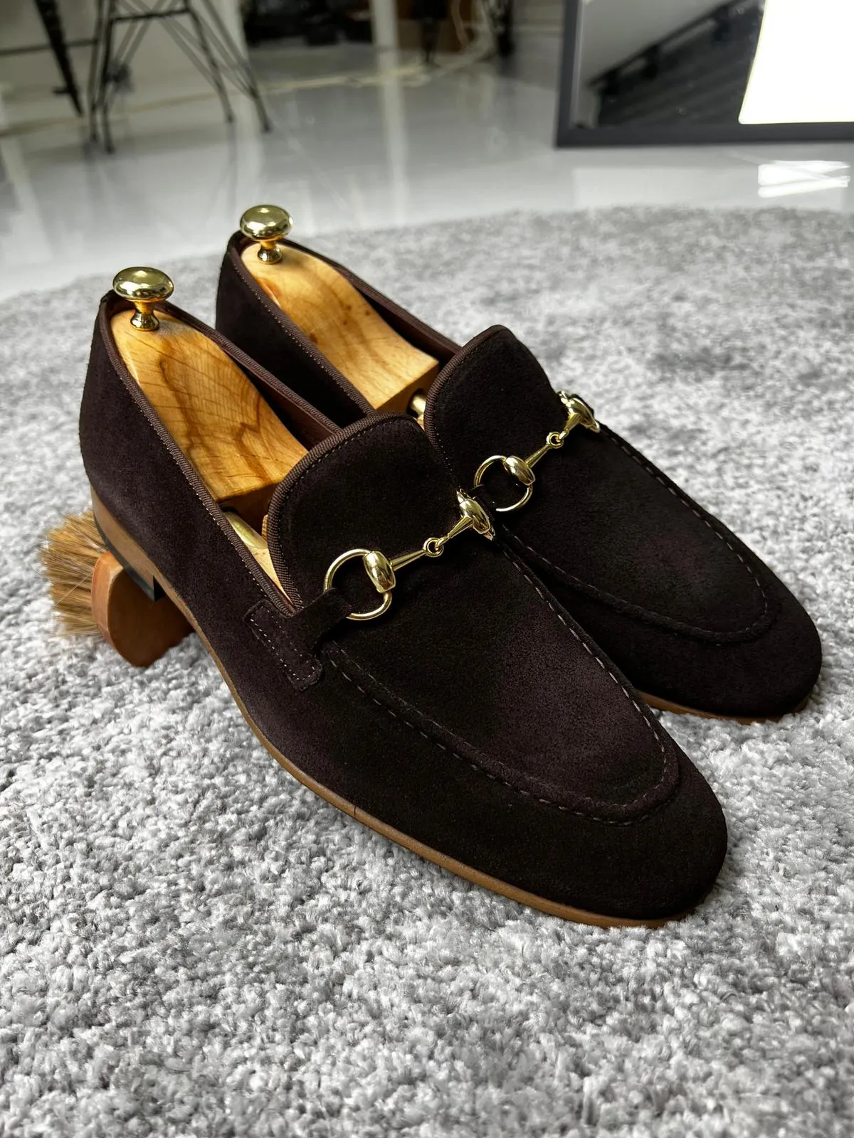 Bojoni Amato Special Edition Neolite Brown Suede Leather Loafer