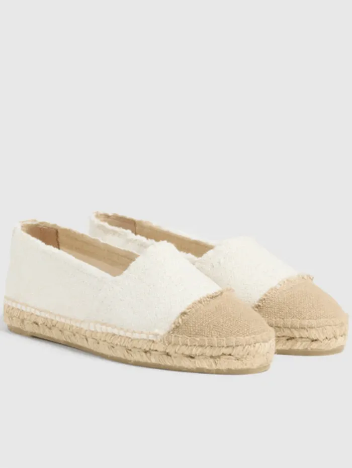 Castaner KAMPALA Espadrilles In White And Gold 022718 4078