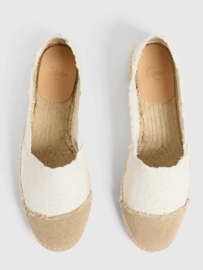 Castaner KAMPALA Espadrilles In White And Gold 022718 4078