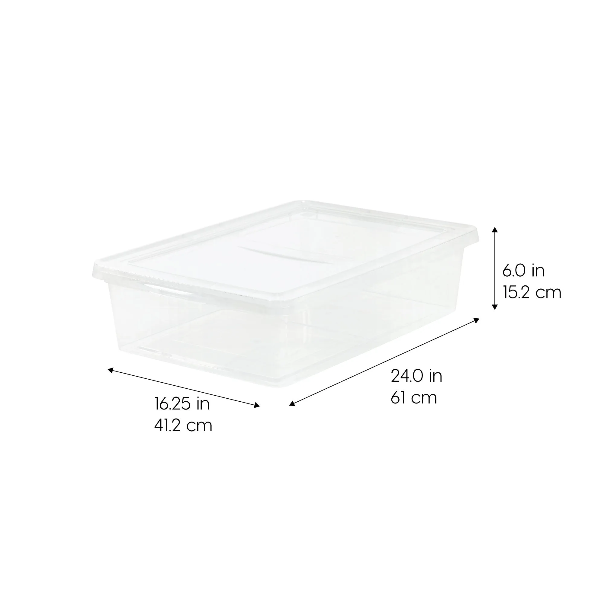 Clear Storage Box - 28 QT, 10 Pack