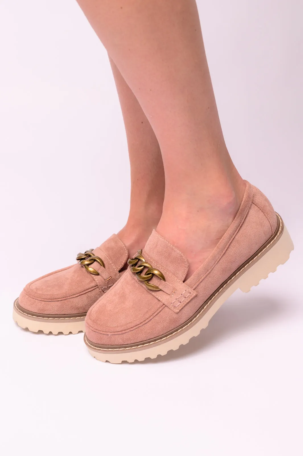 Corkys Footwear - Literally Loafers in Blush Faux Suede