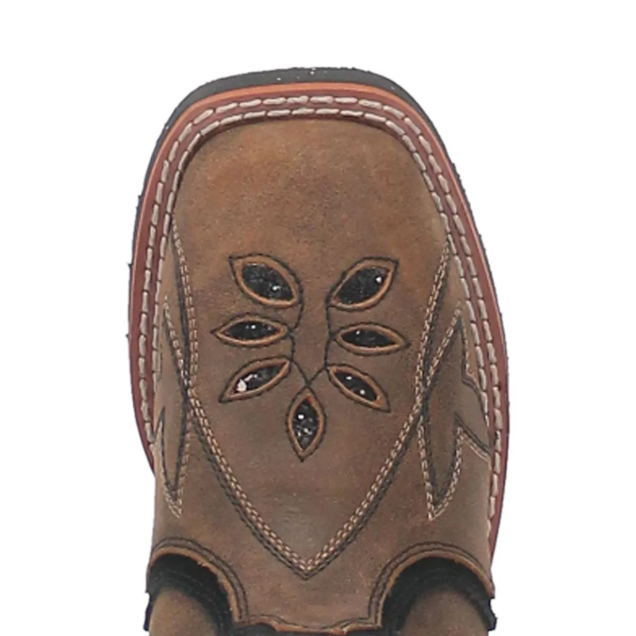 Dan Post Child's Girl's Posy Brown Square Toe Western Boots DPC2924