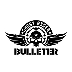 Ghost Rider Royal Enfield Bullet Stickers For Side Tank Battery Cover