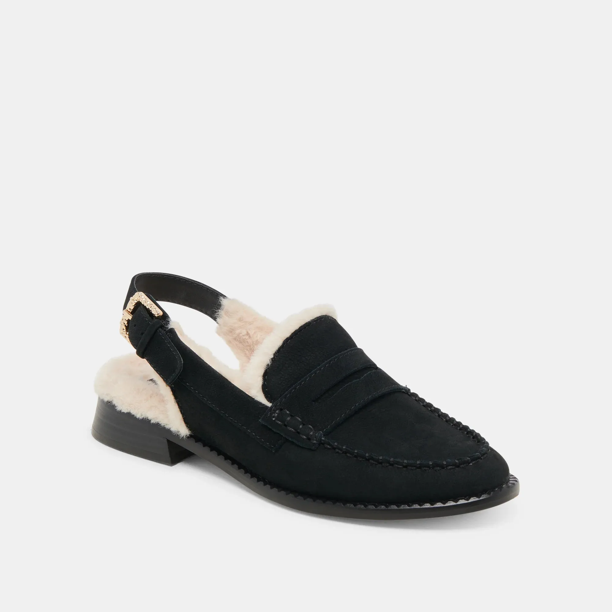 Hardi Plush Loafers Charcoal Suede