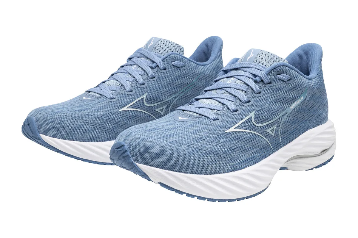 Mizuno Wave Rider 28 D Glacier Lake/White/Parisian Blue Womens