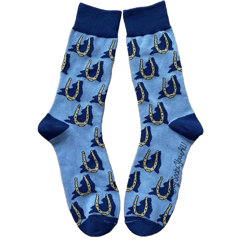 New York Shapes and Horse Shoes Men's Socks