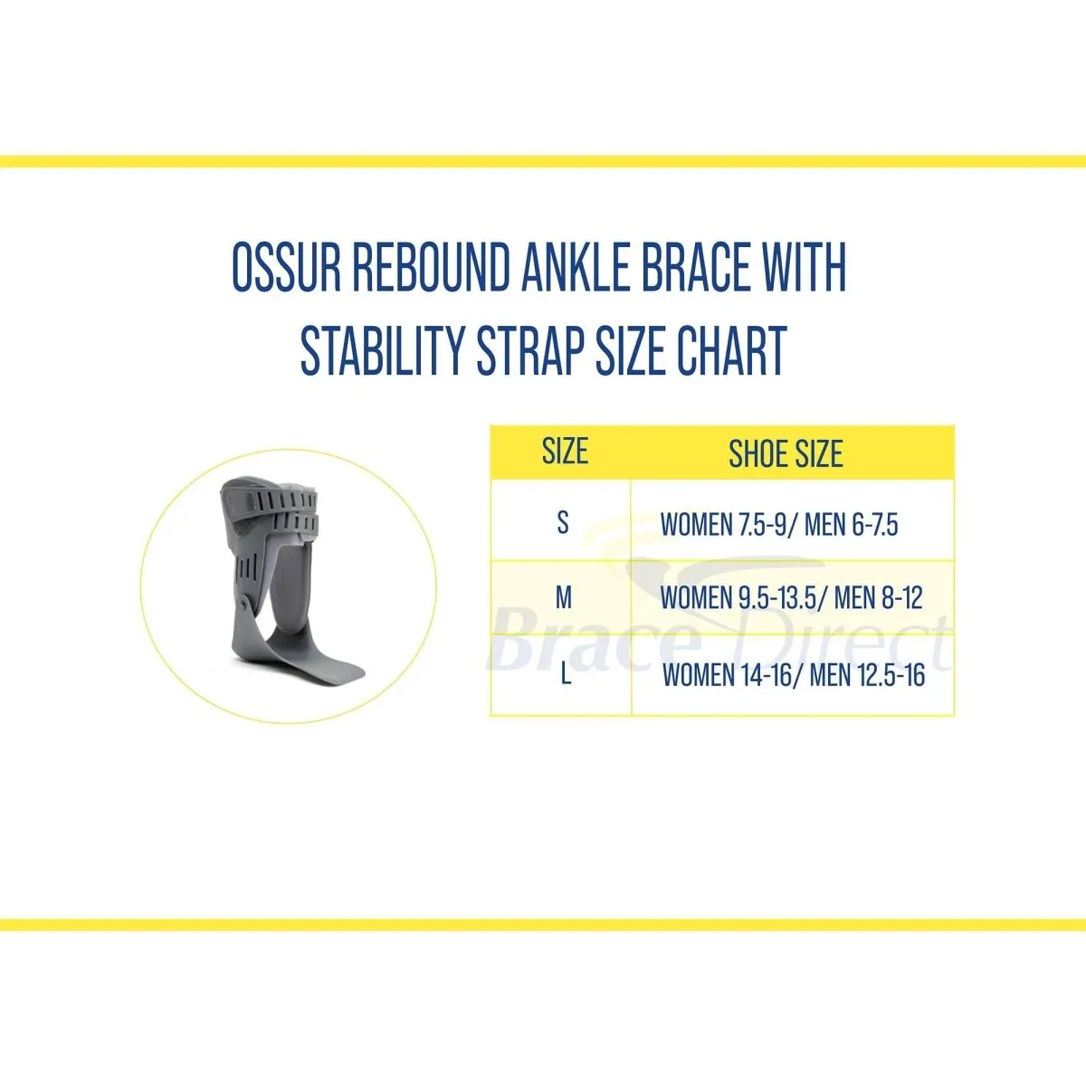 Ossur Rebound Ankle Brace with Stability Strap