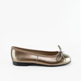 Papanatas Metallic Gold Ballet Flat