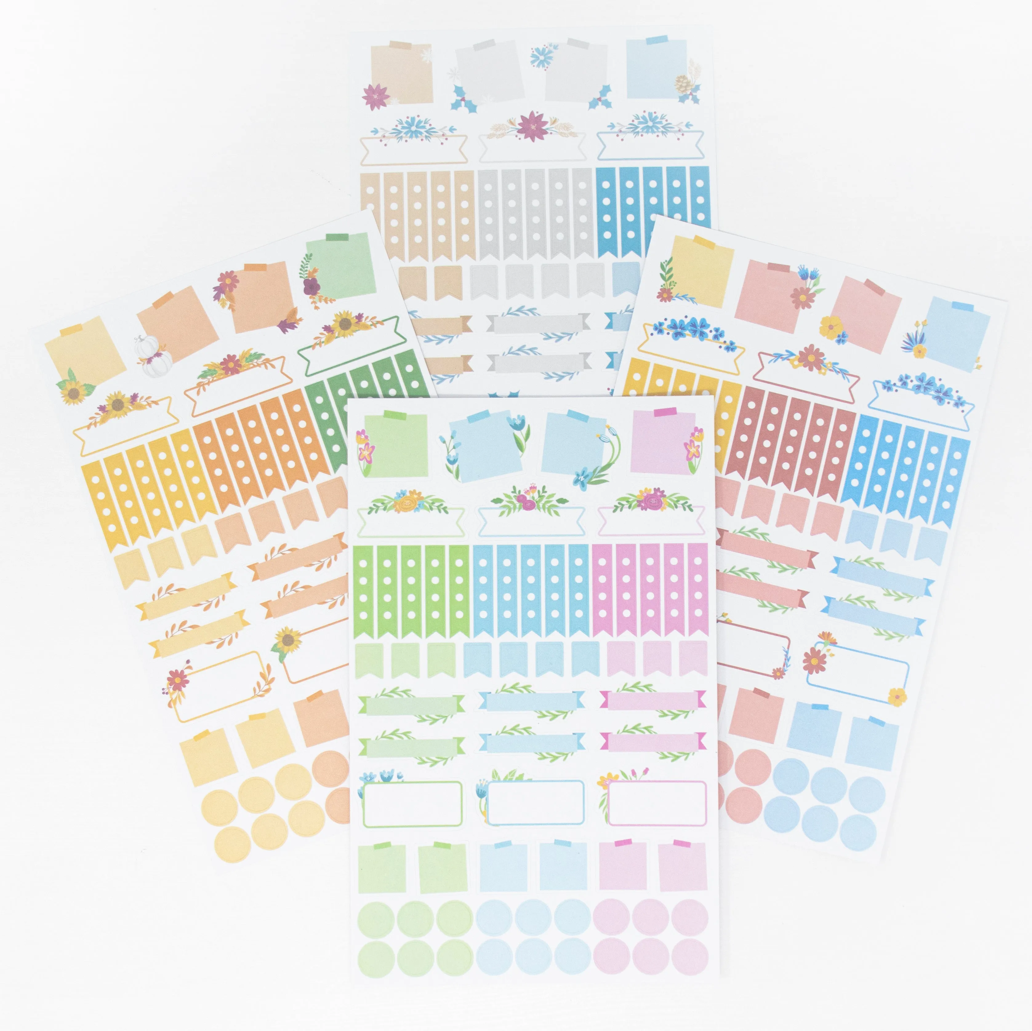 Planner Sticker Pack, Decorative Florals