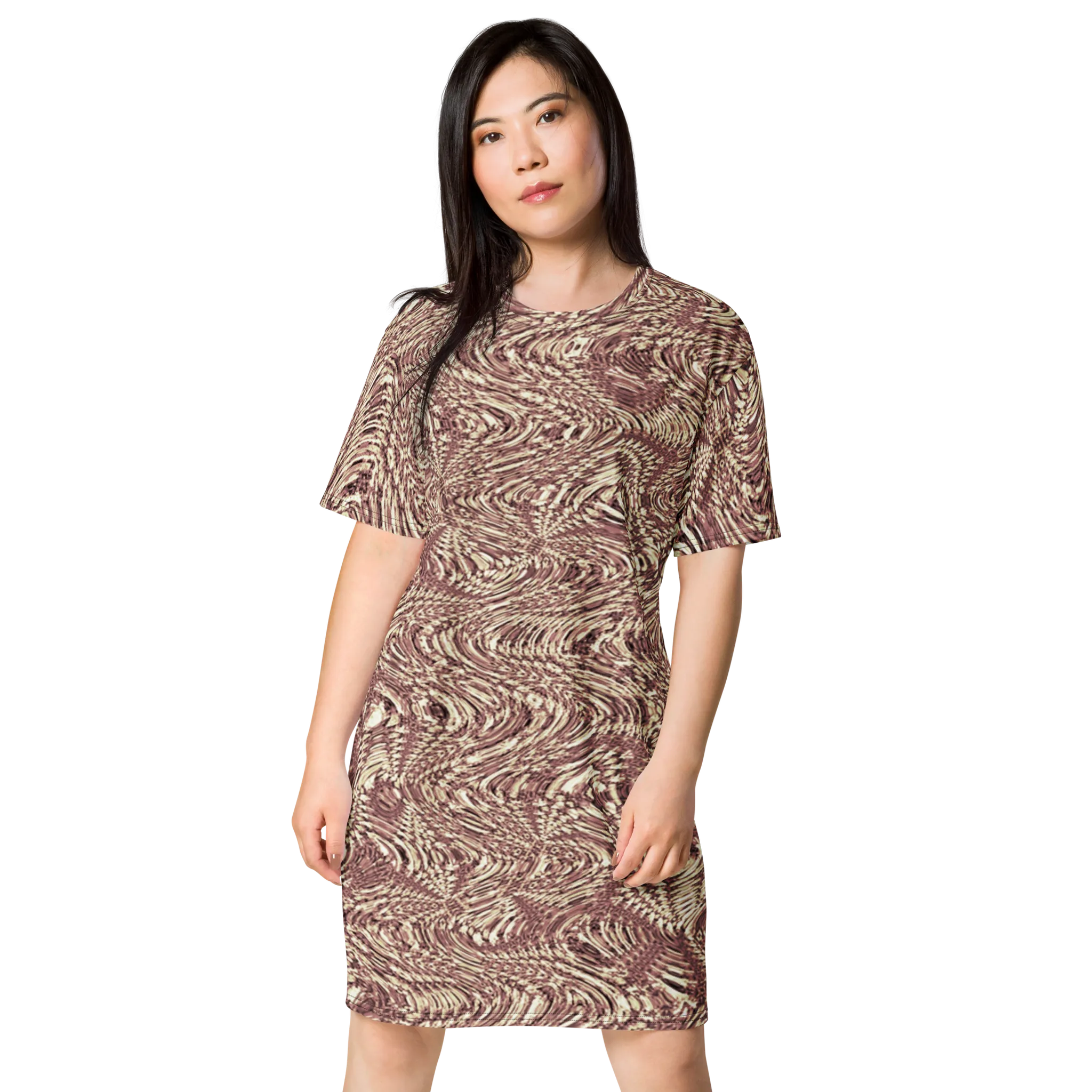 Recursia Alchemical Vision I Vision T-Shirt Dress In Pink