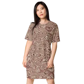 Recursia Alchemical Vision I Vision T-Shirt Dress In Pink