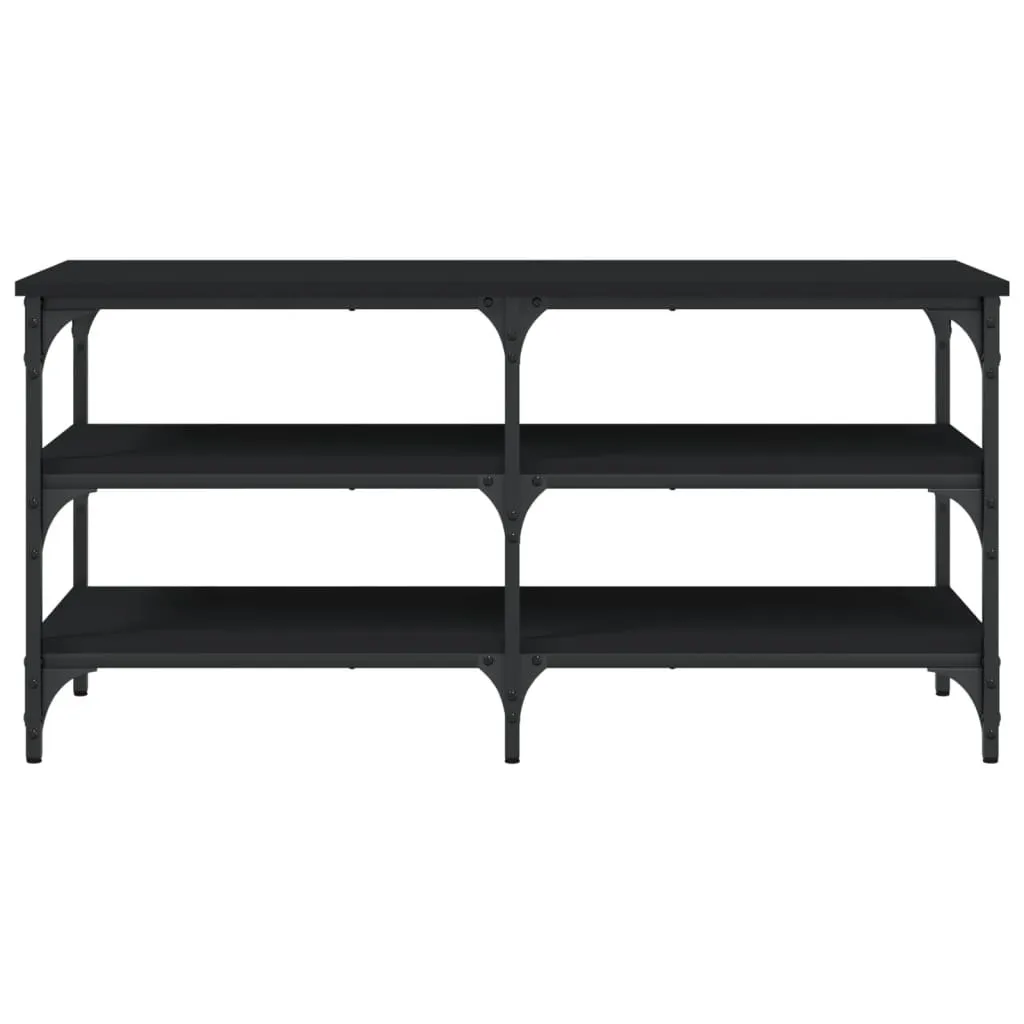 Shoe Bench Black 100x38.5x49 cm Engineered Wood