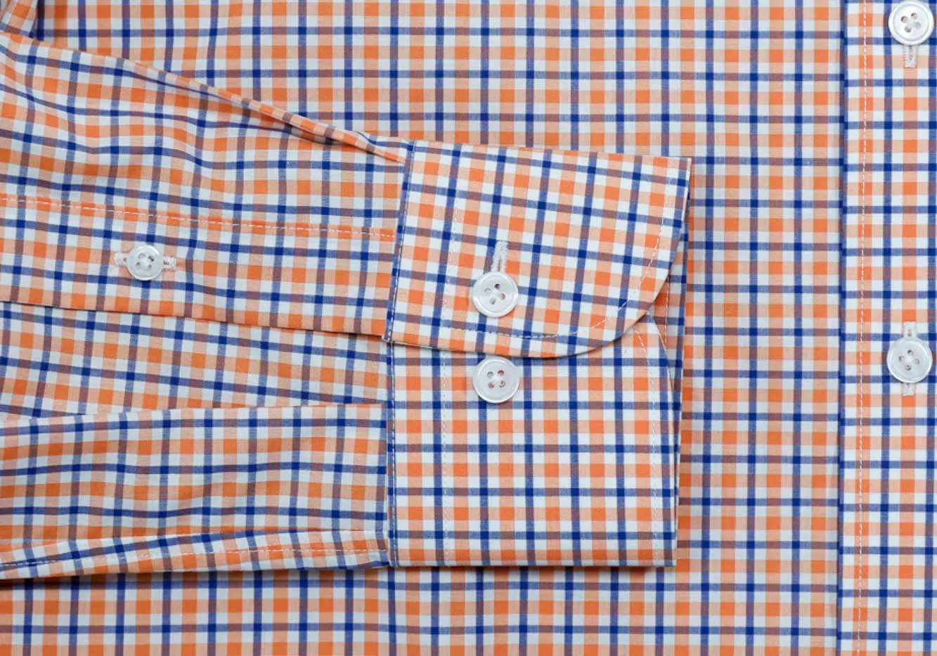 The Orange Thaler Check Custom Shirt